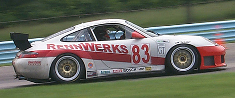 Winning GT Class Porsche in Action