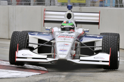 Conor Daly in the Wet