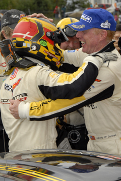 Corvette Team Celebrates Victory Image