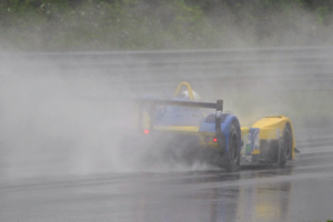 IMSA Lights Car Kicks Up Rooster Tail Image