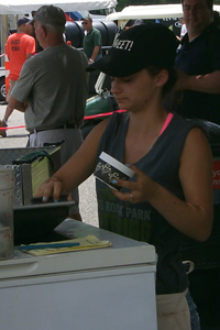 Ice Cream Vendor Girl Image