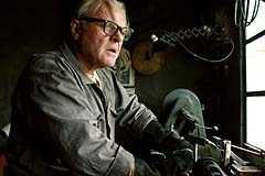 Burt Munro in his Shop Image