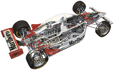 Penske PC23 Cutaway with Mercedes 500I Image