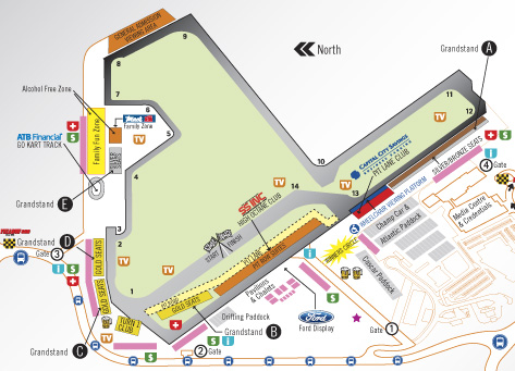 Edmonton Track Map Image