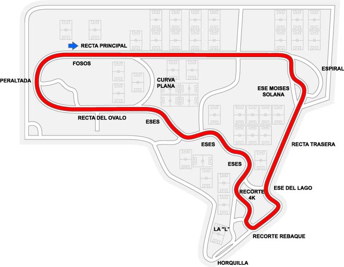 Mexico Track Map Image