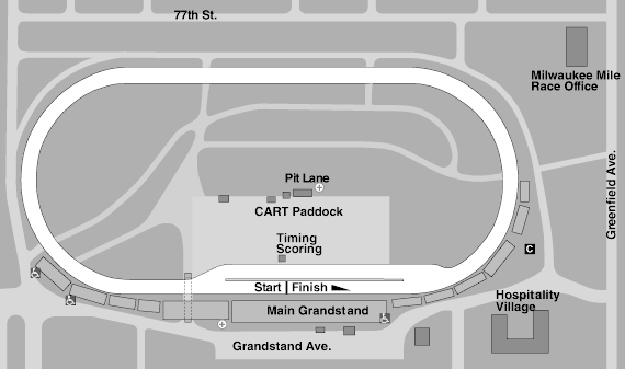 Milwaukee Track Map Image